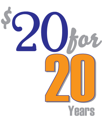 $20 for 20 years